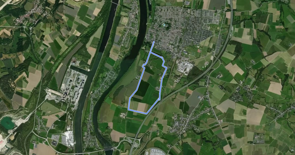 Маршрут Eijsden-Margraten E2 Bloesemroute 1 на спутниковом снимке