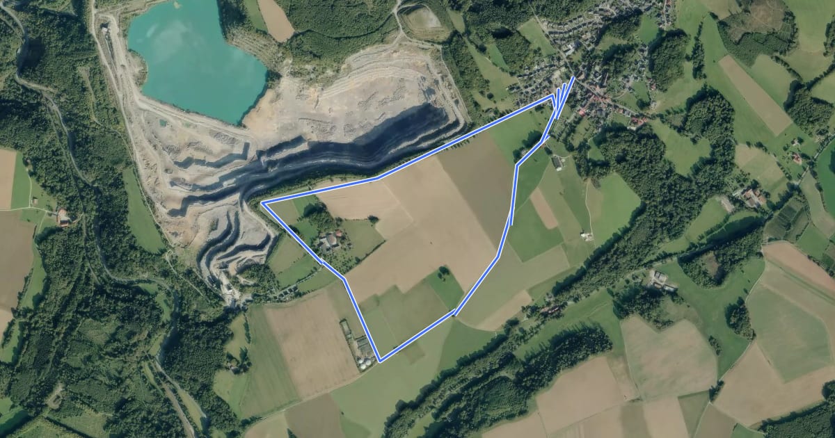 Маршрут Eisborn Rundweg A4 на спутниковом снимке