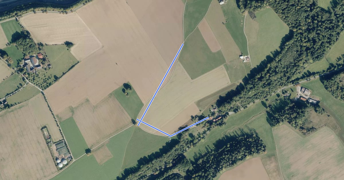 Маршрут Eisborn Rundweg A5 на спутниковом снимке
