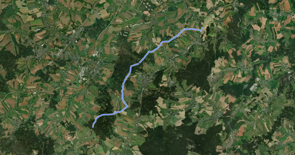 Маршрут Eisenweg на спутниковом снимке