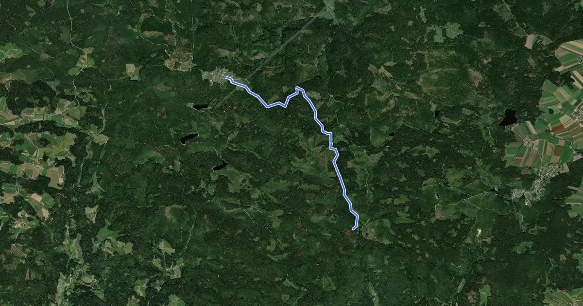Маршрут Eisenwurzenweg 08A на спутниковом снимке