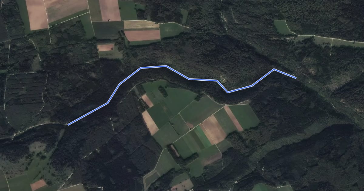 Маршрут Eistalweg на спутниковом снимке