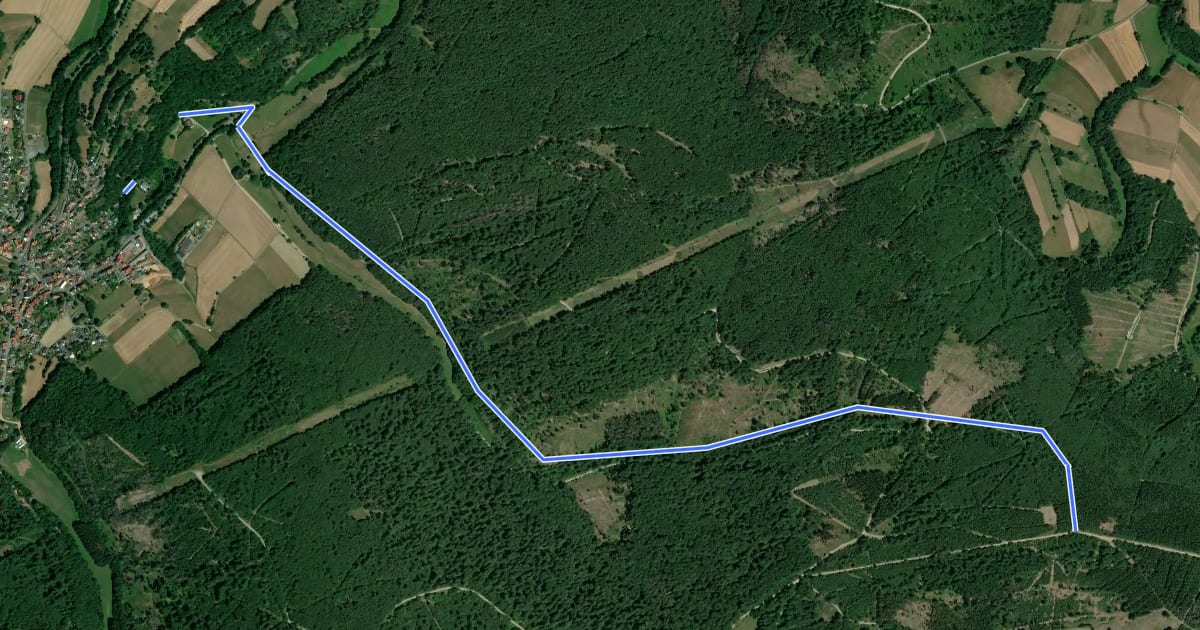 Маршрут Eiterhagen-Sälzerweg Richtung HeLi на спутниковом снимке