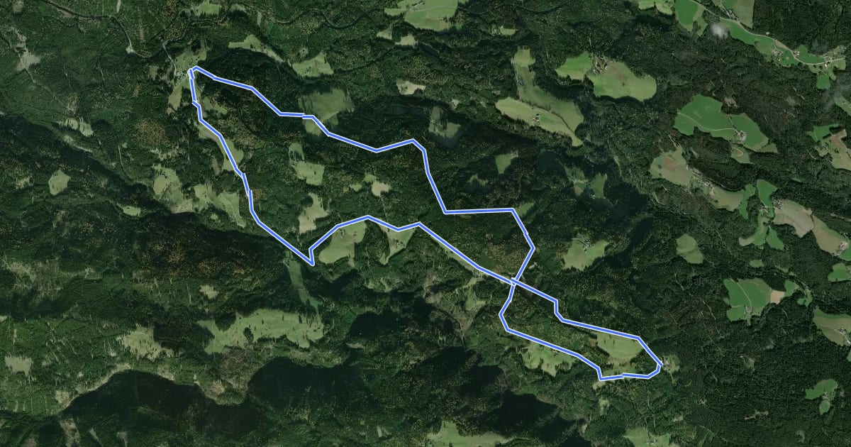 Маршрут Eklogitweg на спутниковом снимке