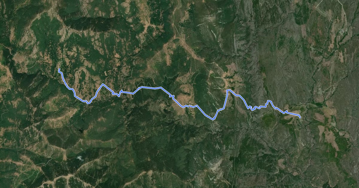 Маршрут El Barranco de El Jarama на спутниковом снимке