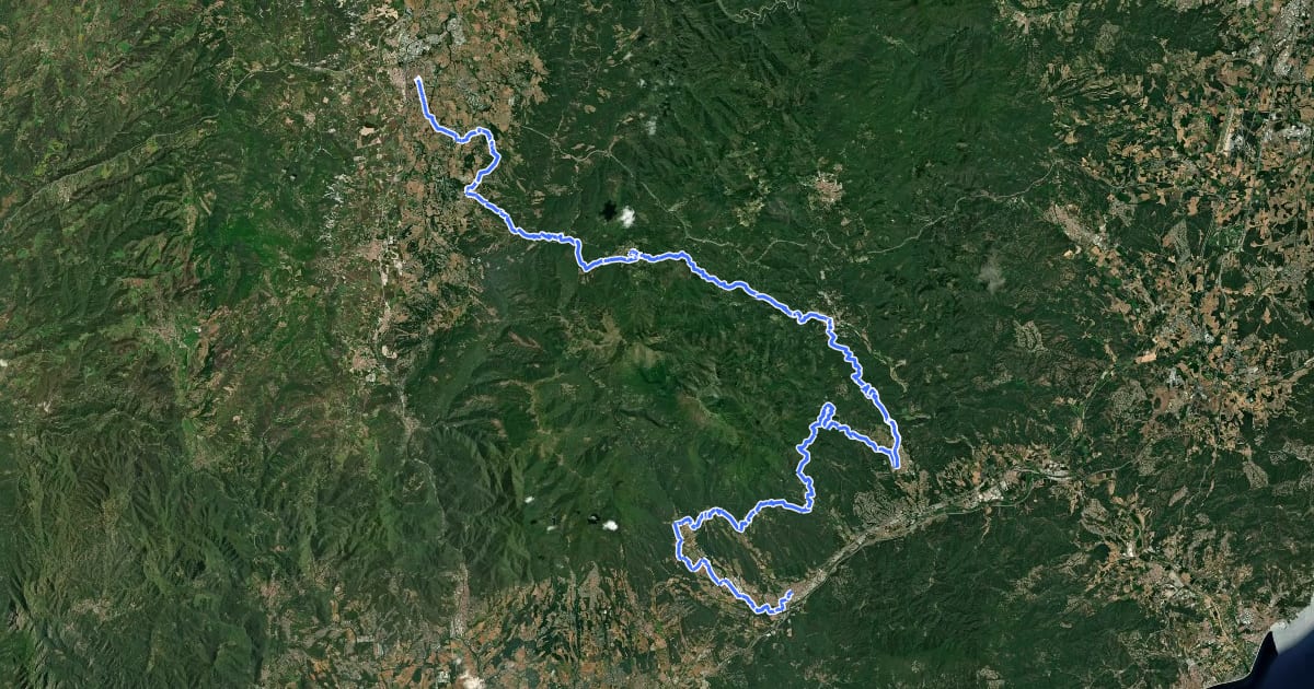 Маршрут El Camí IT7TR3 El Camí de Llevant: de Montserrat a Salses на спутниковом снимке