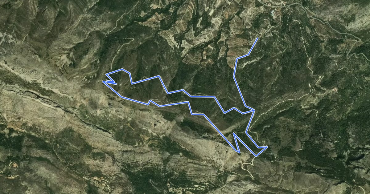 Маршрут El Castellet на спутниковом снимке