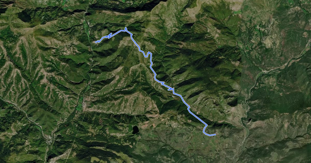 Маршрут El Cinquè Llac. Etapa 2 : Peramea => Beranui на спутниковом снимке