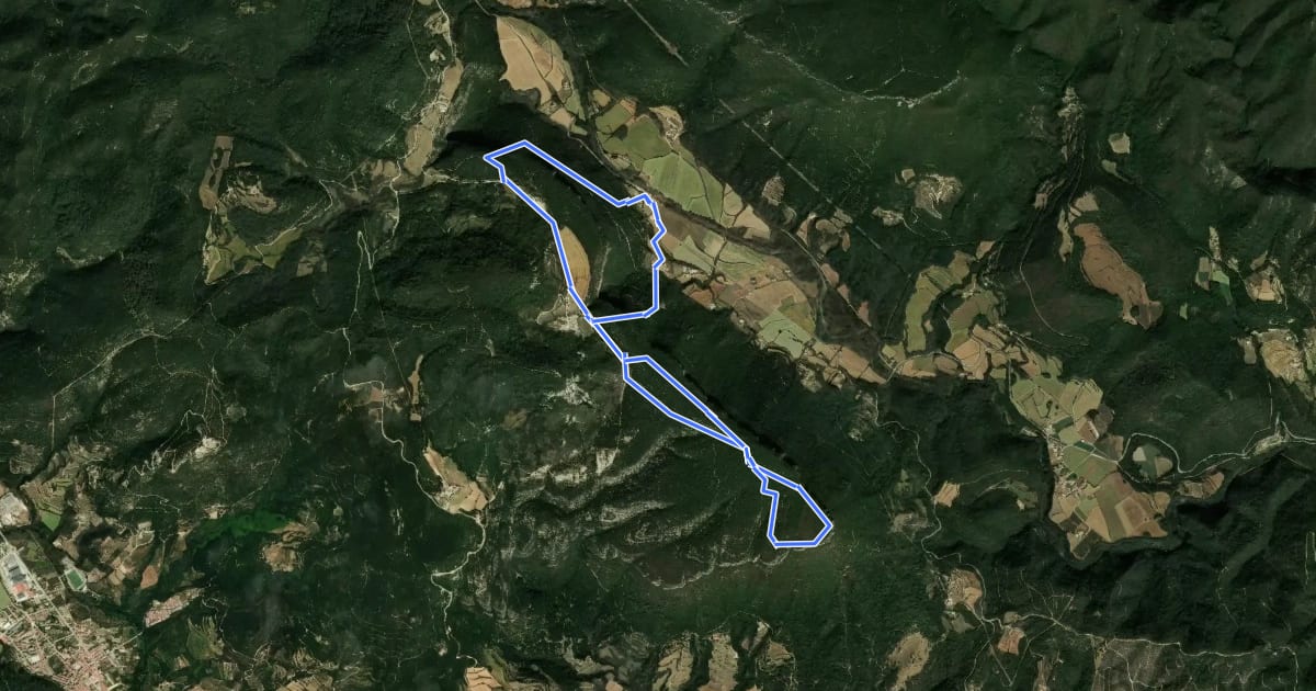 Маршрут El Puig i l'ermita de Sant Roc de la Barroca на спутниковом снимке