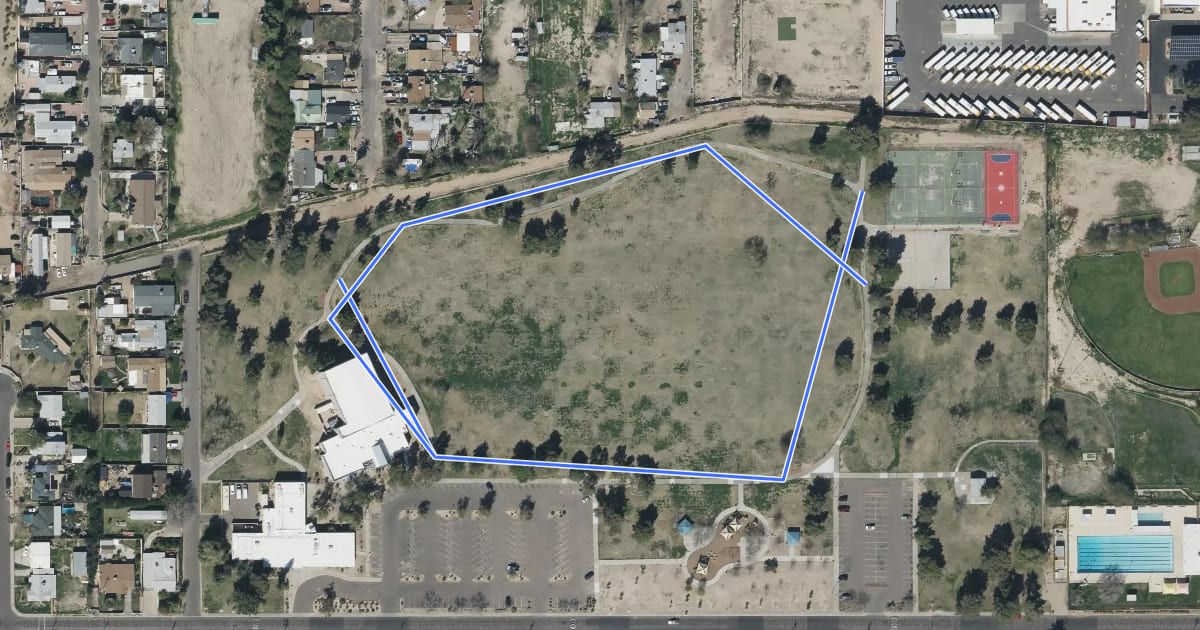 Маршрут El Reposo Park Walking Path на спутниковом снимке
