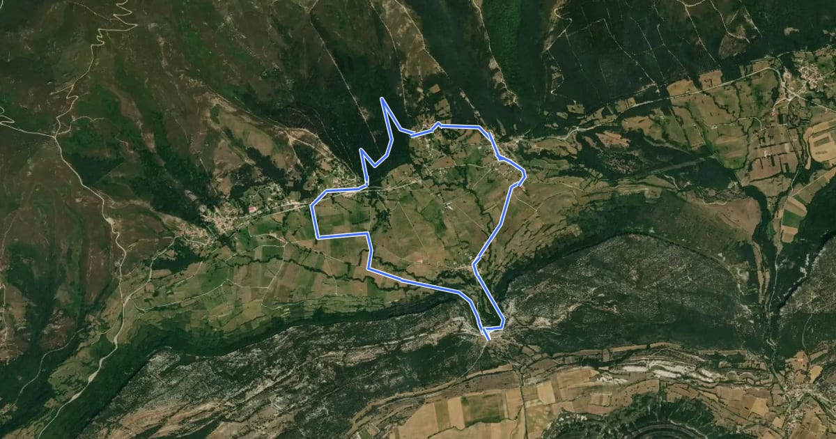 Маршрут El Valle на спутниковом снимке