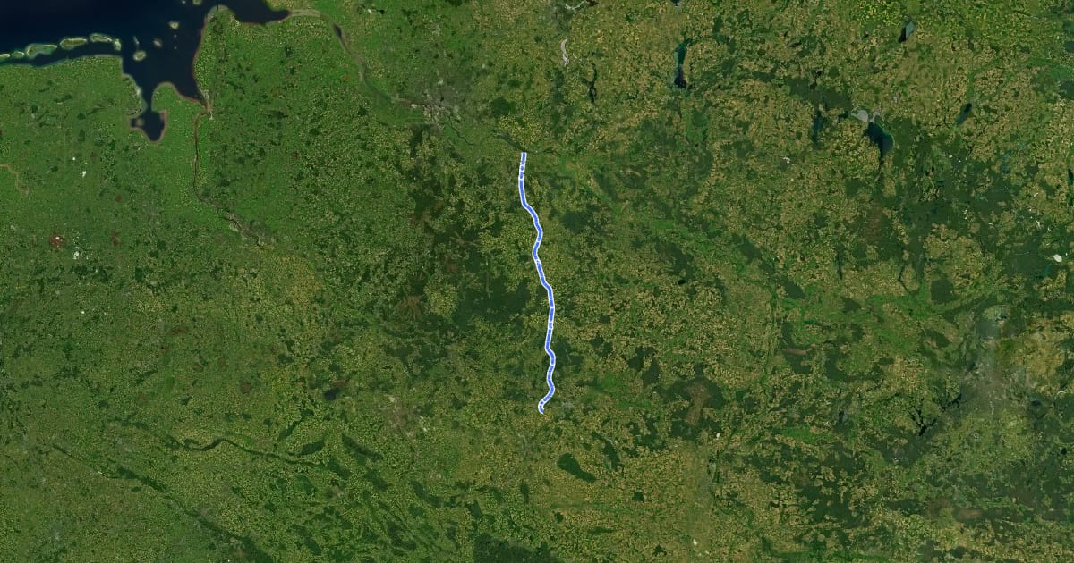 Маршрут Elbe-Seitenkanal, Ostufer на спутниковом снимке