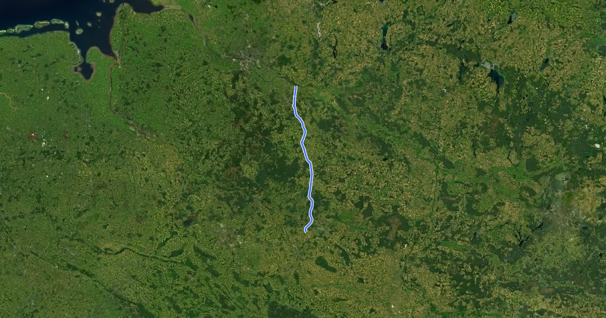 Маршрут Elbe-Seitenkanal, Westufer на спутниковом снимке