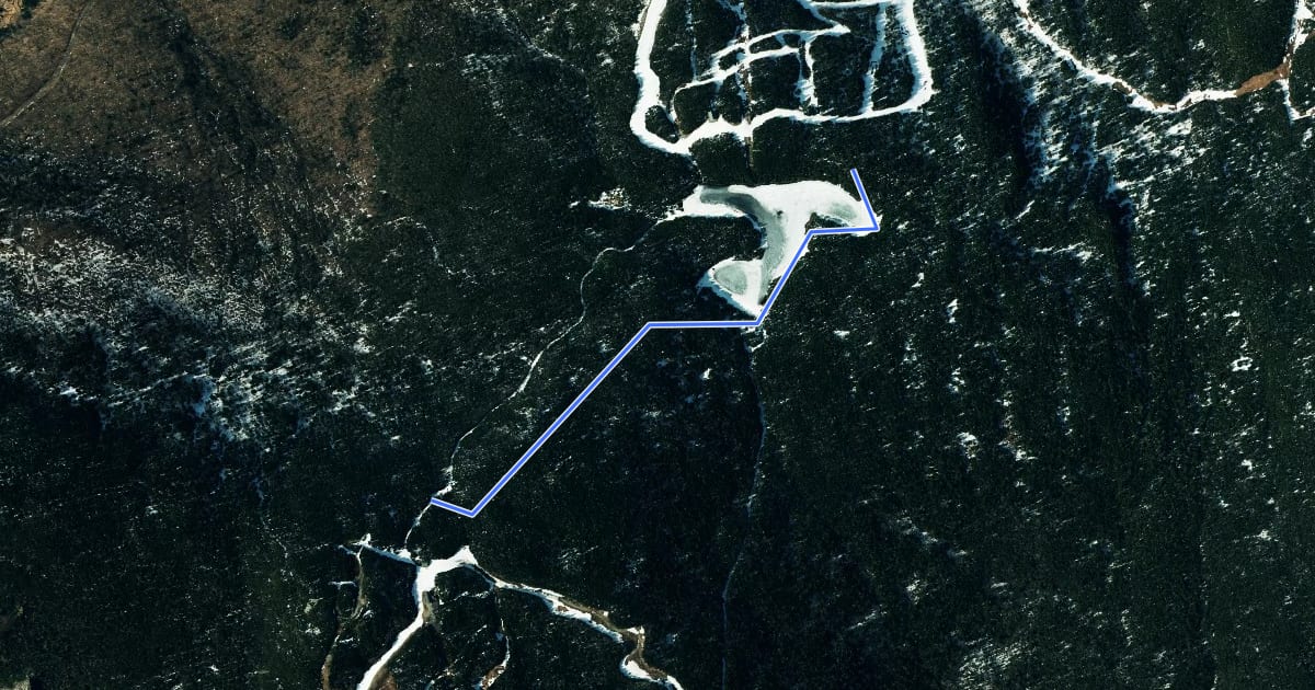 Маршрут Elephant's Head Trail на спутниковом снимке