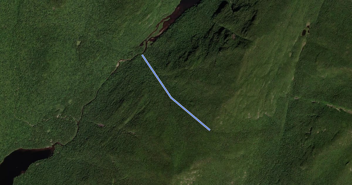 Маршрут Elevator Shaft Trail на спутниковом снимке