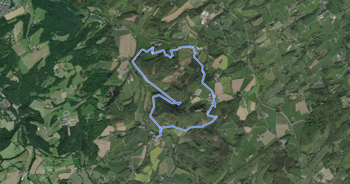 Маршрут Elfringhausen Rundweg A5 на спутниковом снимке