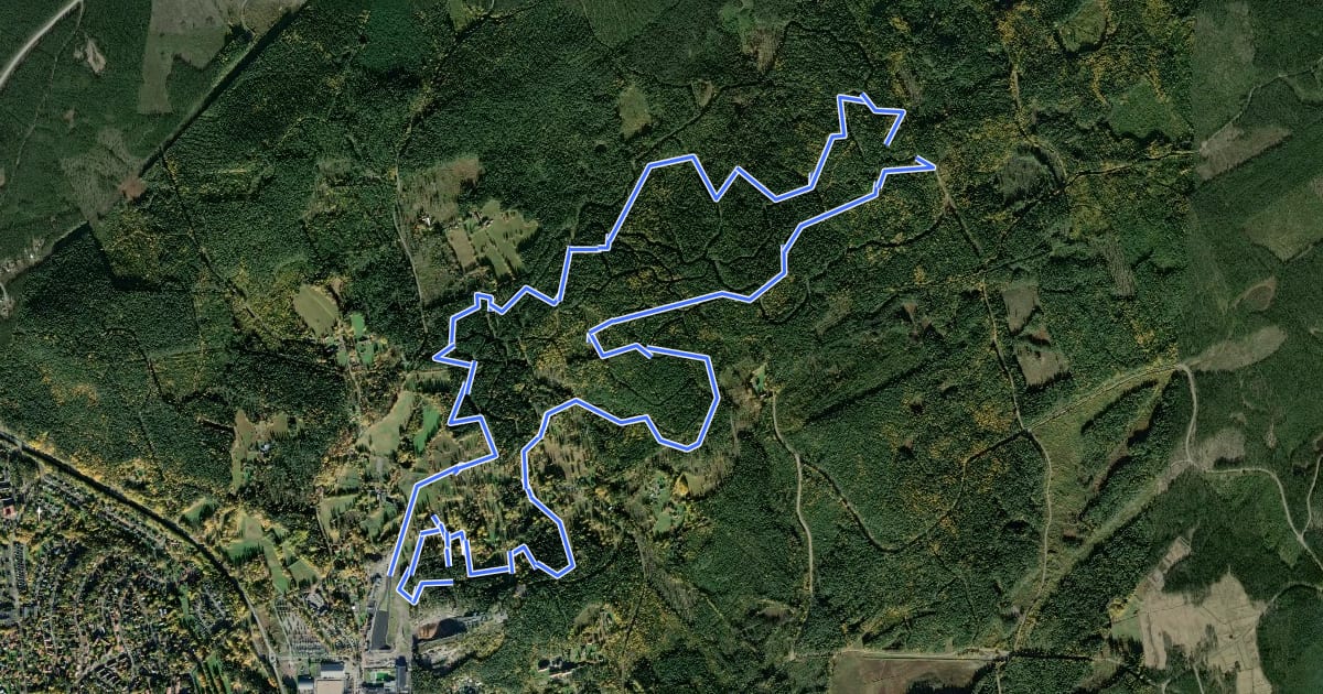 Маршрут Elitspåret 15 km на спутниковом снимке