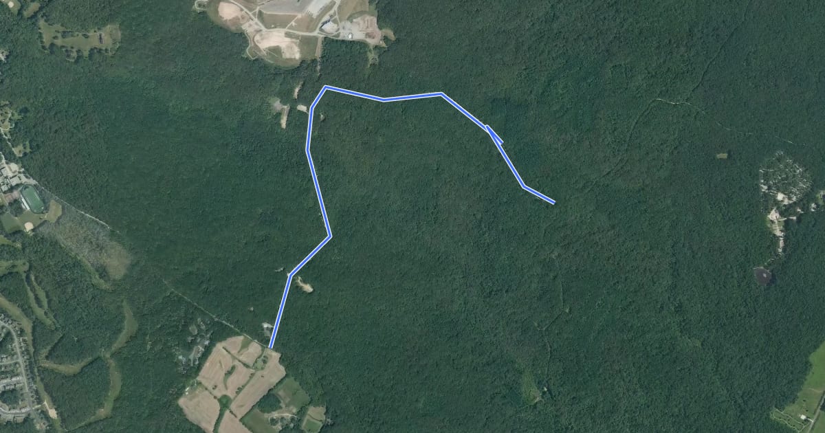 Маршрут Elk Neck - Trail 1 на спутниковом снимке