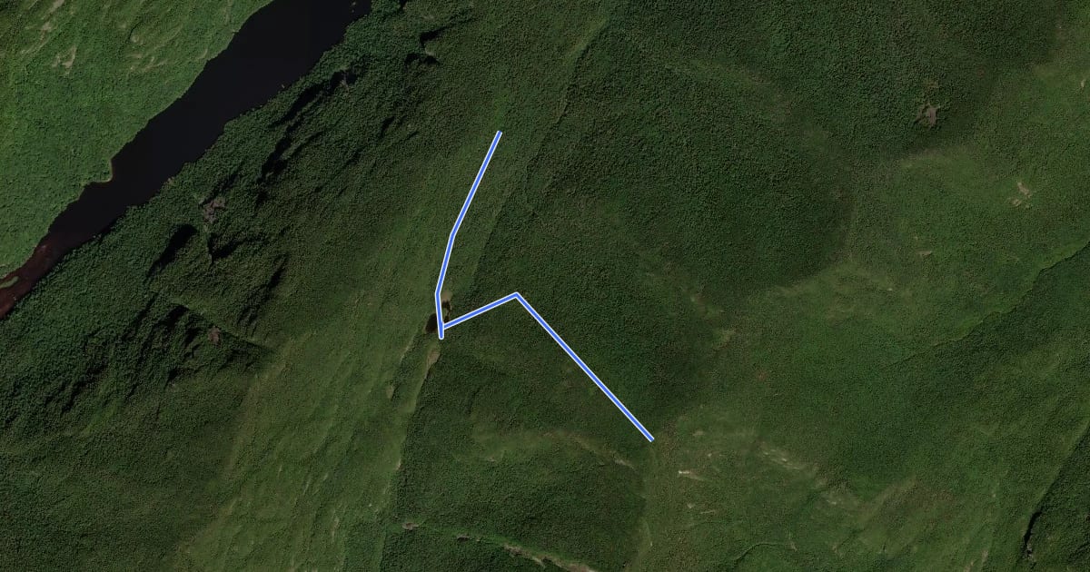 Маршрут Elk Pass Trail на спутниковом снимке