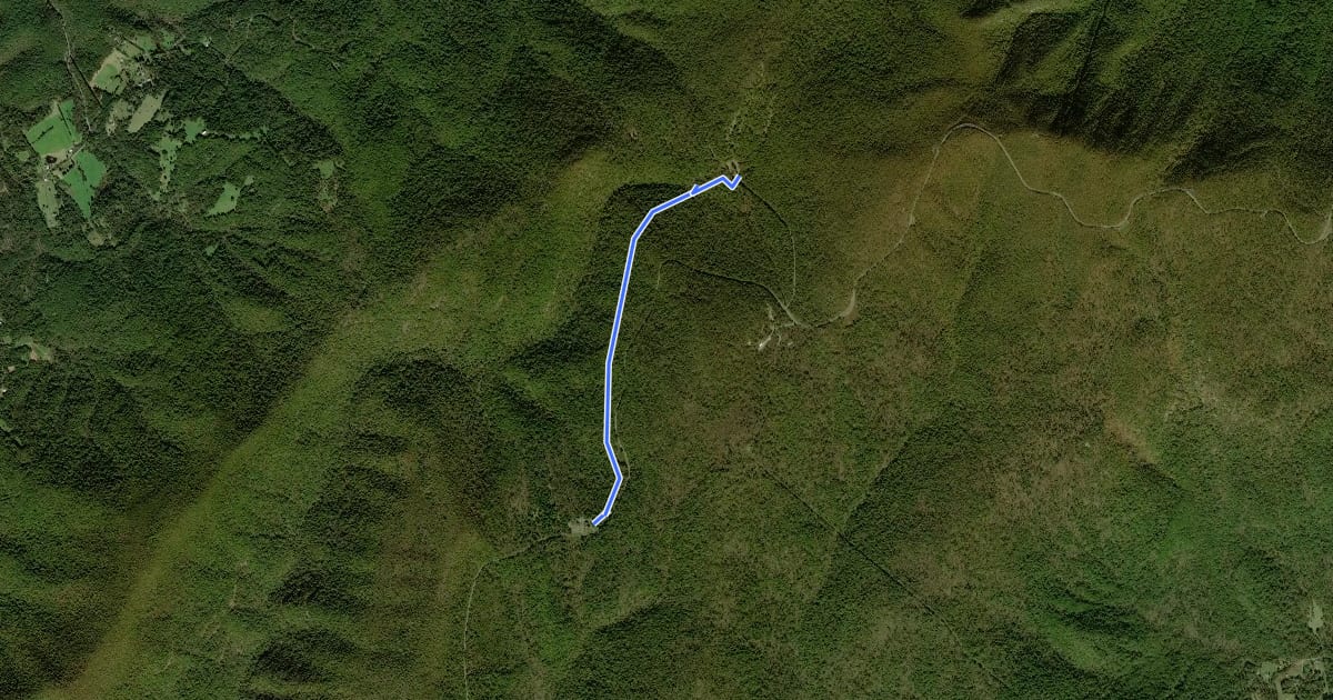 Маршрут Elkwallow Trail на спутниковом снимке