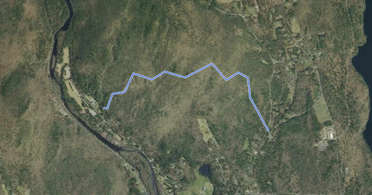 Маршрут Elliott Bronson Trail на спутниковом снимке