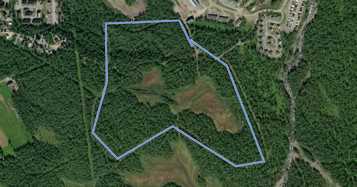 Маршрут Elljusspår 2 km на спутниковом снимке