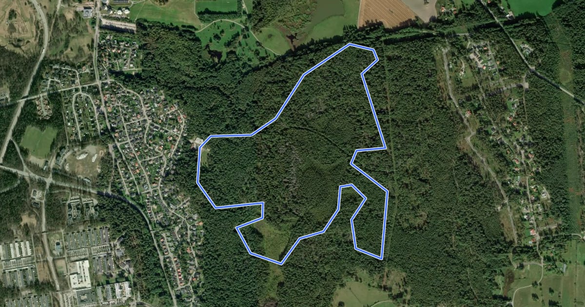 Маршрут Elljusspår 5 km на спутниковом снимке
