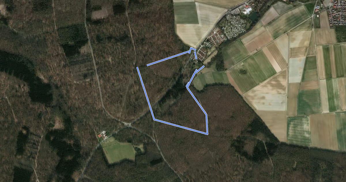 Маршрут Elm Rundwanderweg 11 на спутниковом снимке