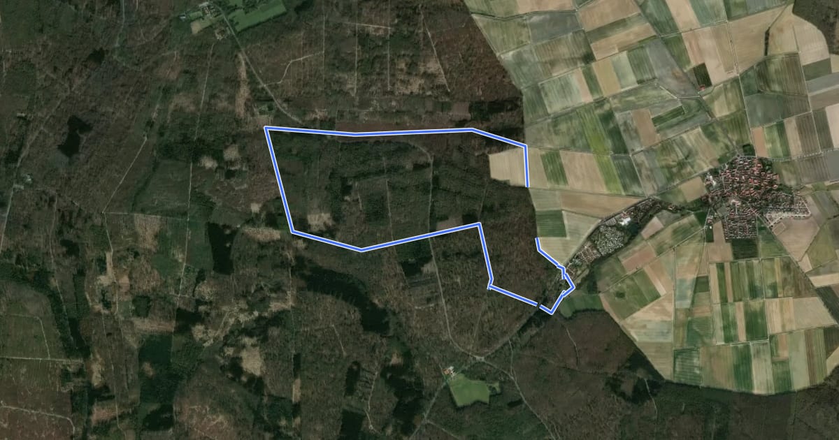 Маршрут Elm Rundwanderweg 12 на спутниковом снимке