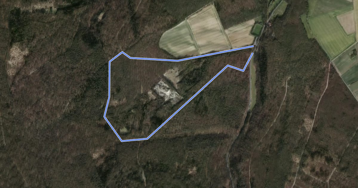 Маршрут Elm Rundwanderweg 18 на спутниковом снимке