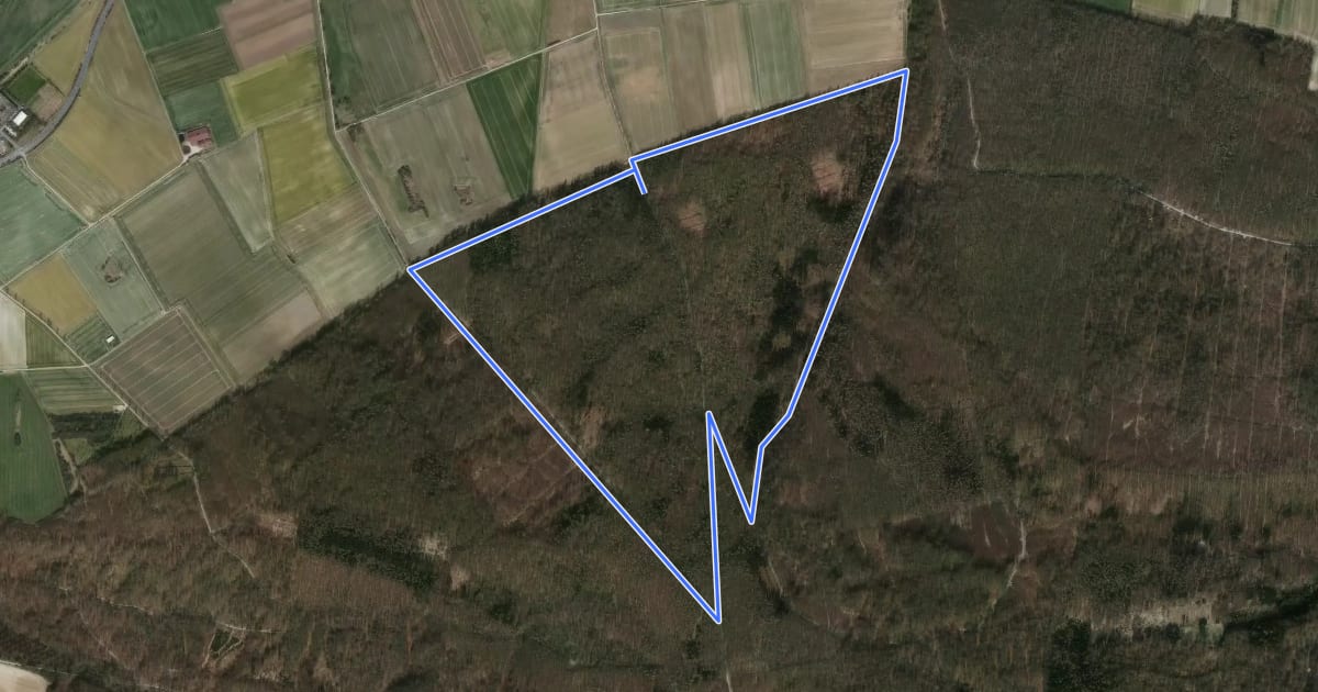 Маршрут Elm Rundwanderweg 24 на спутниковом снимке