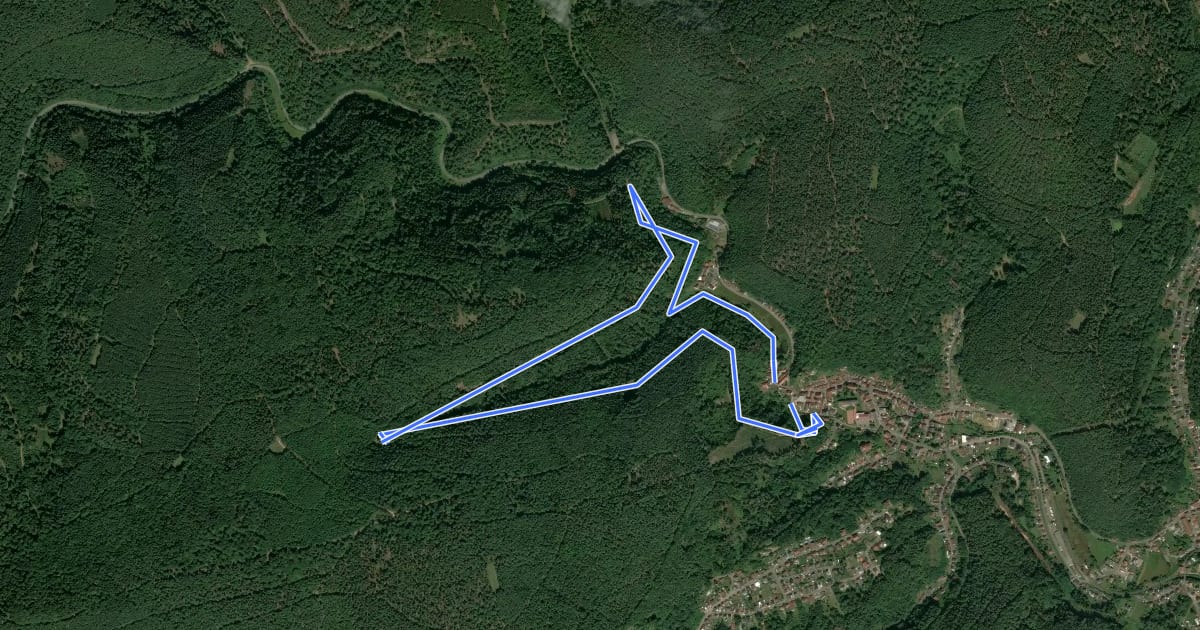 Маршрут Elmstein Rundwanderweg 2 на спутниковом снимке