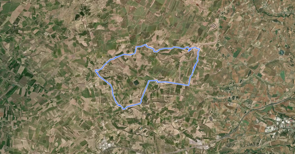 Маршрут Els Plans de Conill на спутниковом снимке