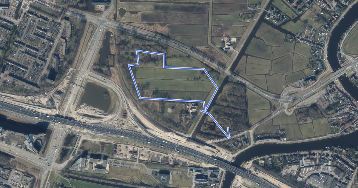 Маршрут Elsenhoveroute на спутниковом снимке