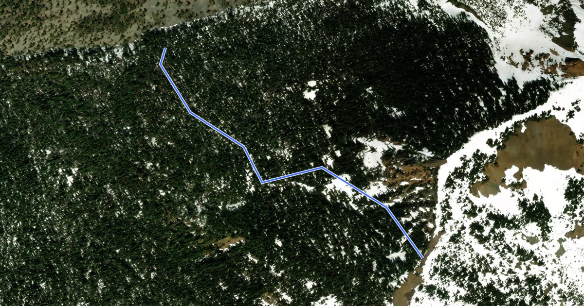 Маршрут Elsnor Mine Trail на спутниковом снимке