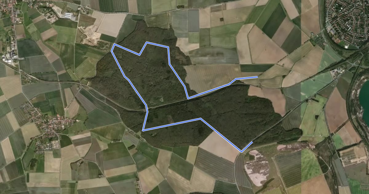 Маршрут Elz Rundwanderweg 3 на спутниковом снимке