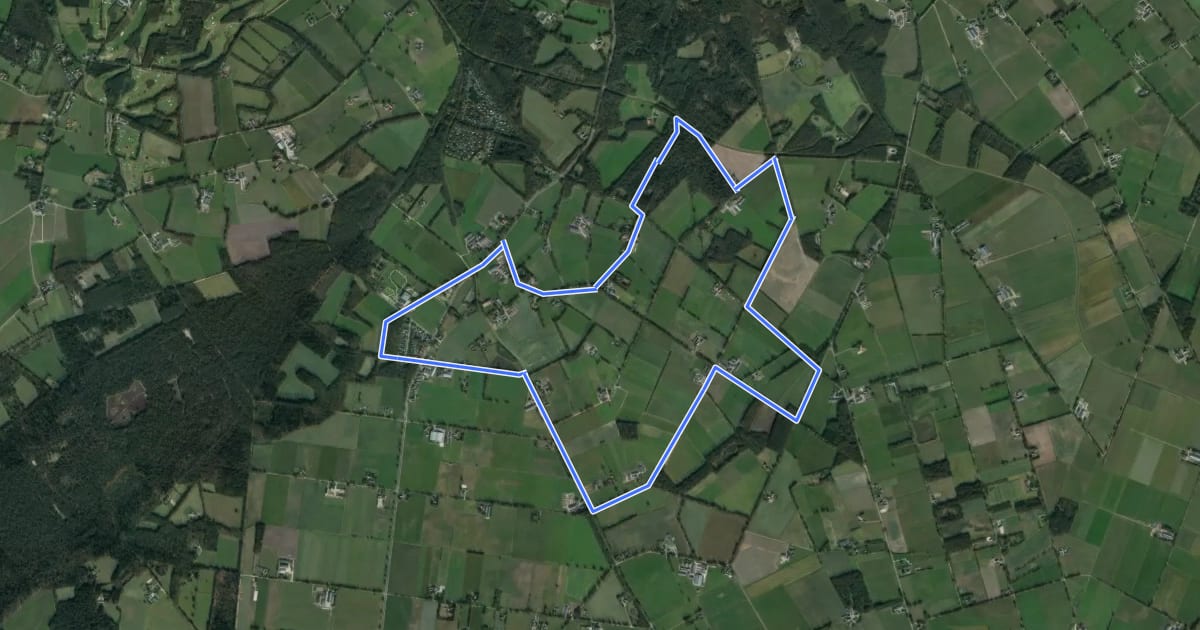Маршрут Elzeboomroute на спутниковом снимке