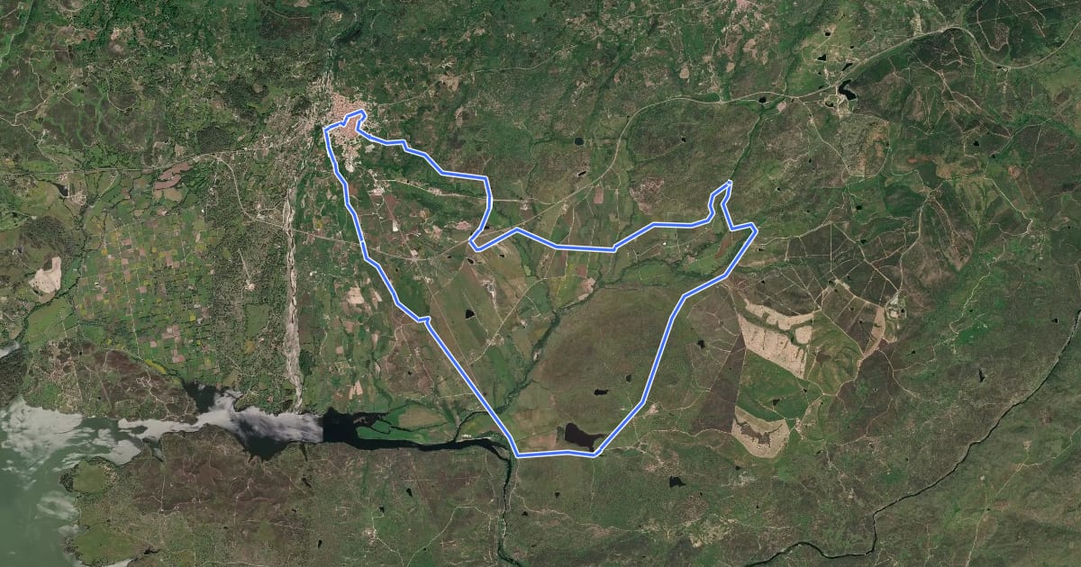 Маршрут Embalse "El Rincón" (Candeleda) на спутниковом снимке