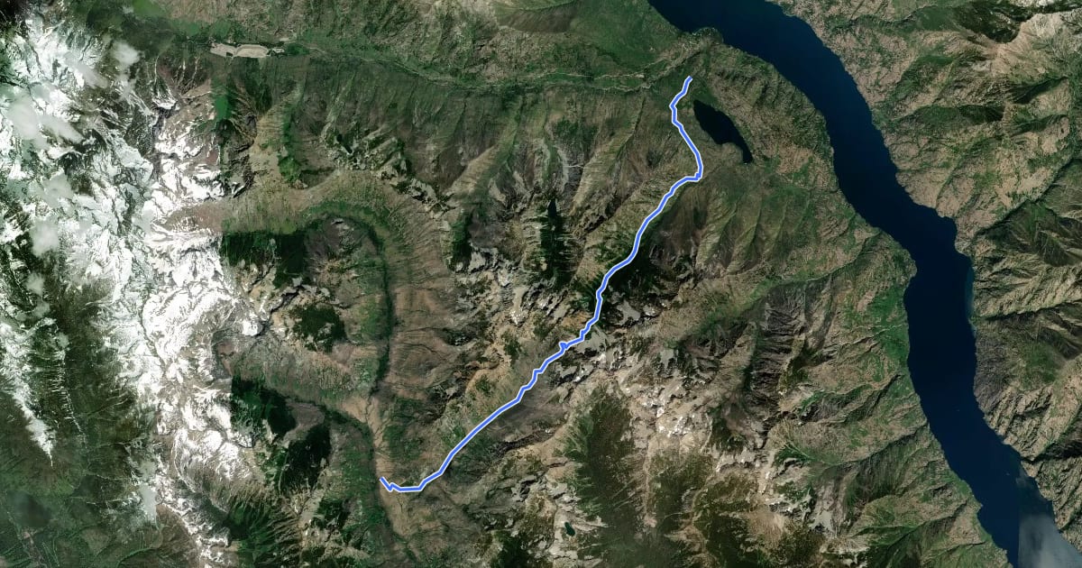 Маршрут Emerald Park Trail на спутниковом снимке