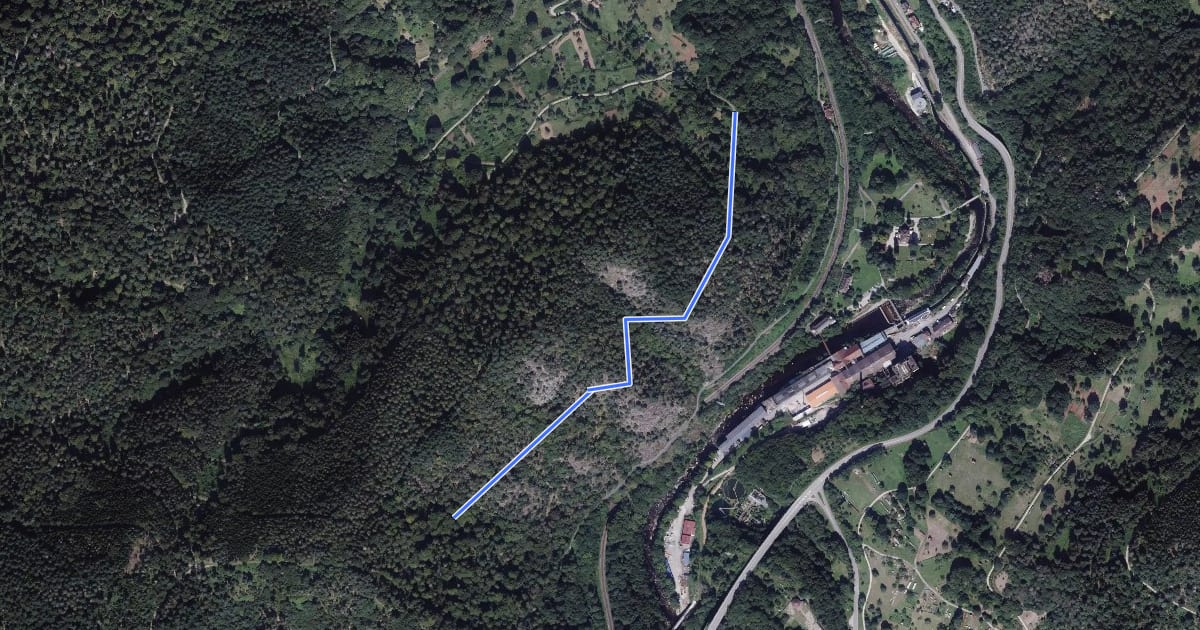 Маршрут Emisauberg - Felsenweg на спутниковом снимке