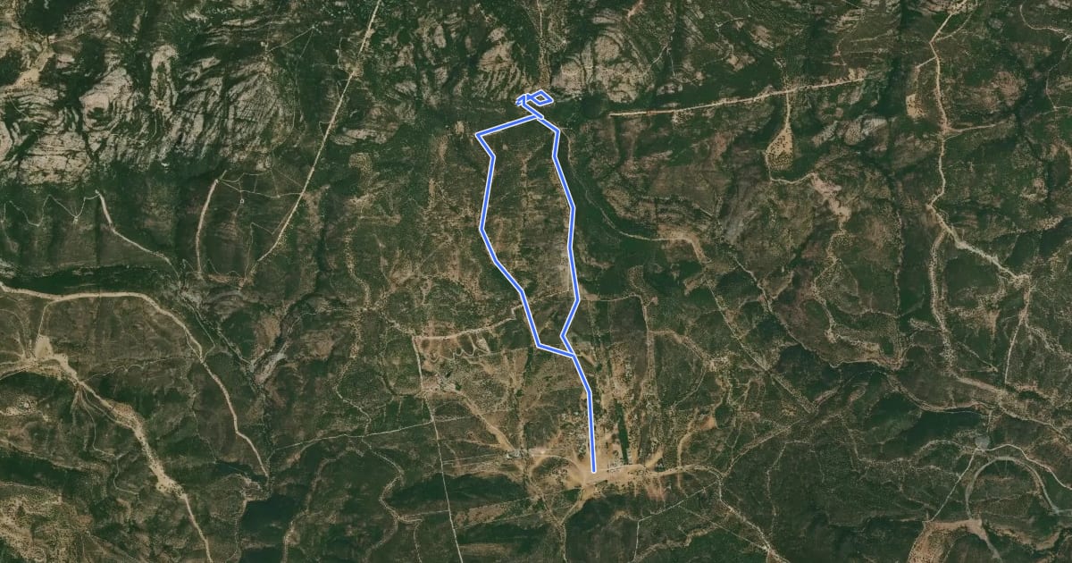 Маршрут Empedraillo на спутниковом снимке