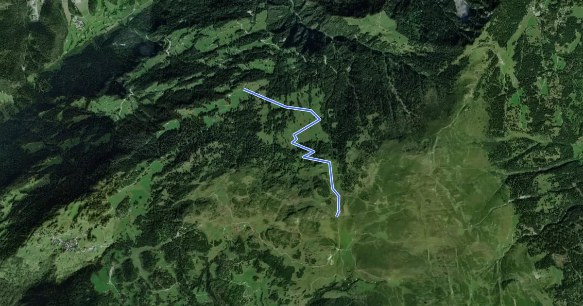 Маршрут Emser Skihütte - Alp Urtgicla? / Zeus? - fixme на спутниковом снимке