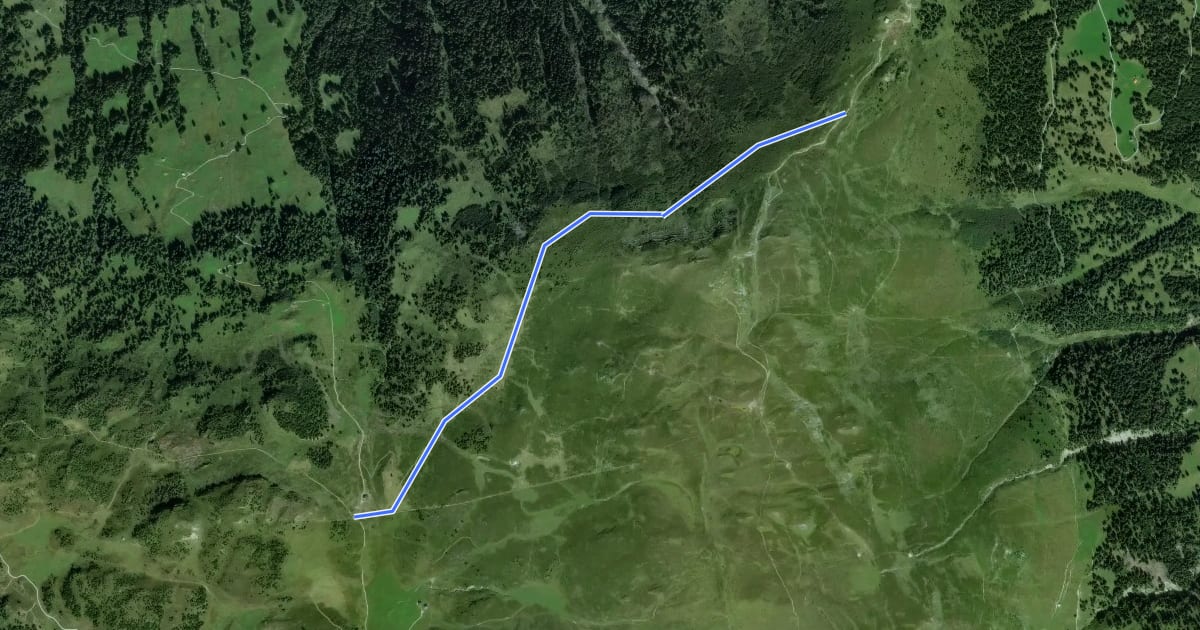 Маршрут Emser Skihütte - Aschira? / Hühnerköpfe? / Term Bel? /  Brambrüsch? - fixme на спутниковом снимке