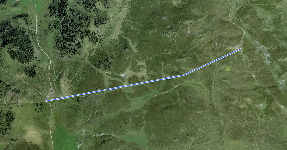 Маршрут Emser Skihütte - Dreibündenstein на спутниковом снимке