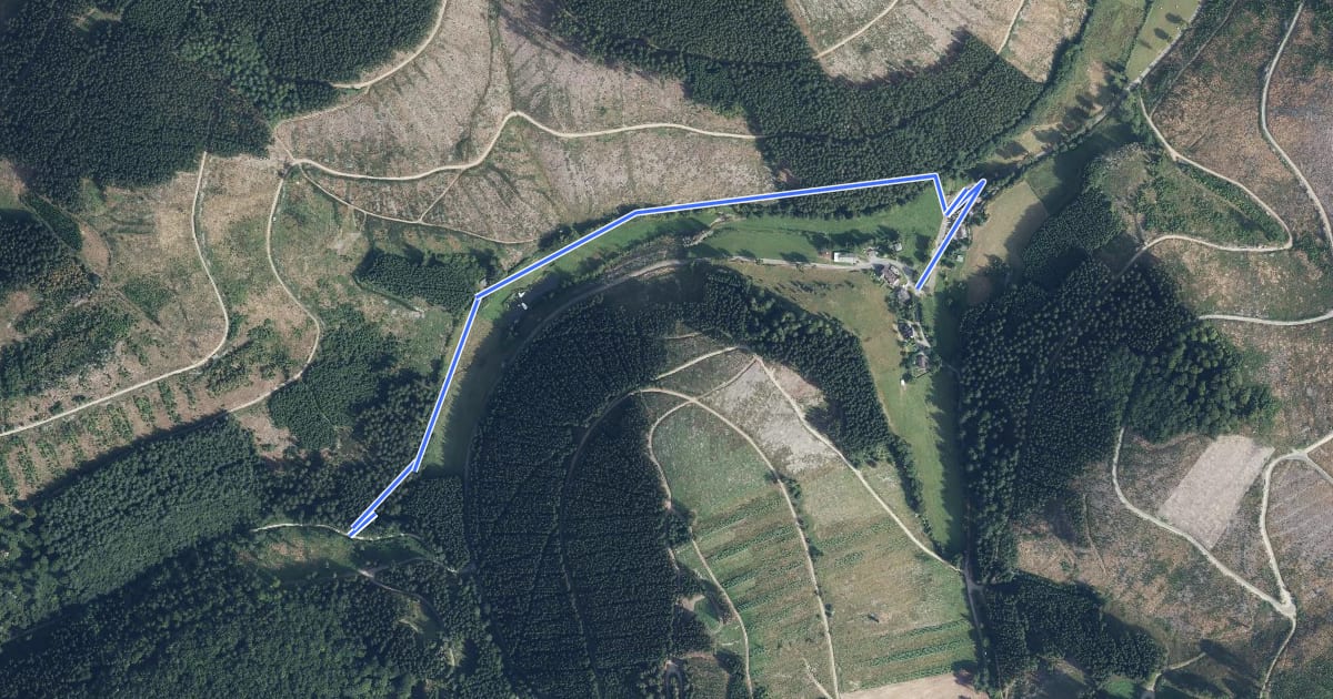 Маршрут Endorferhütte Rundwanderweg A4 на спутниковом снимке