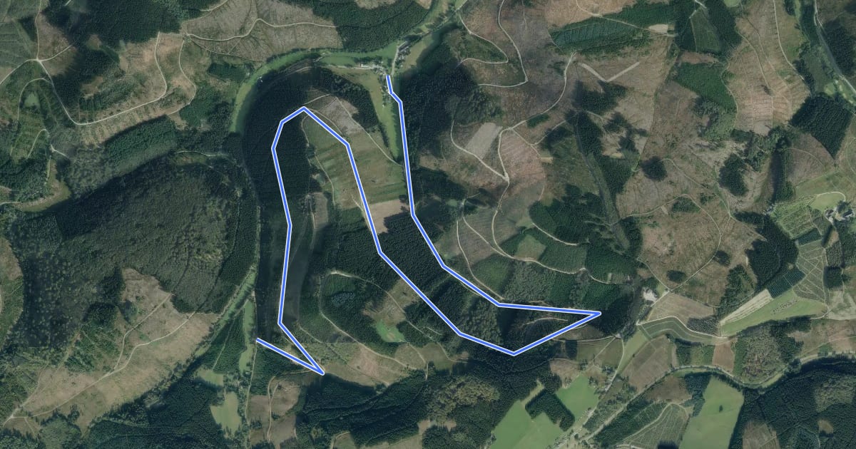Маршрут Endorferhütte Rundwanderweg A6 на спутниковом снимке