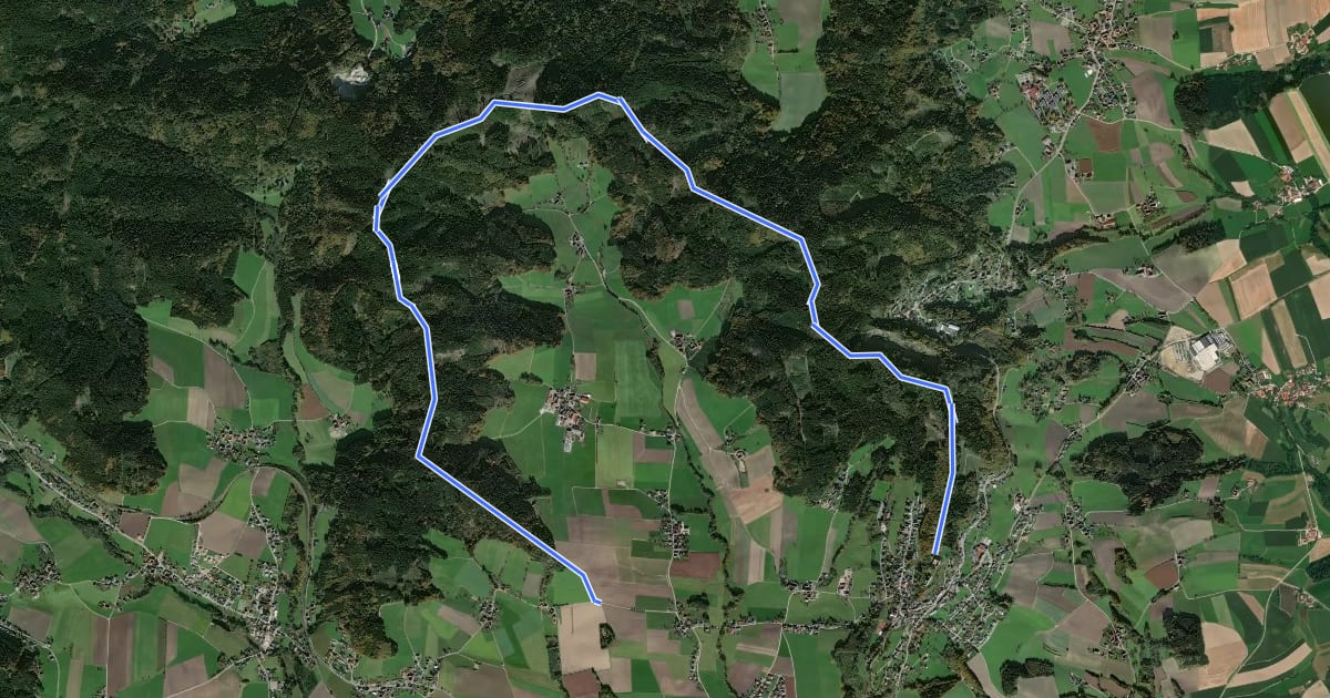 Маршрут Endurance Trail на спутниковом снимке