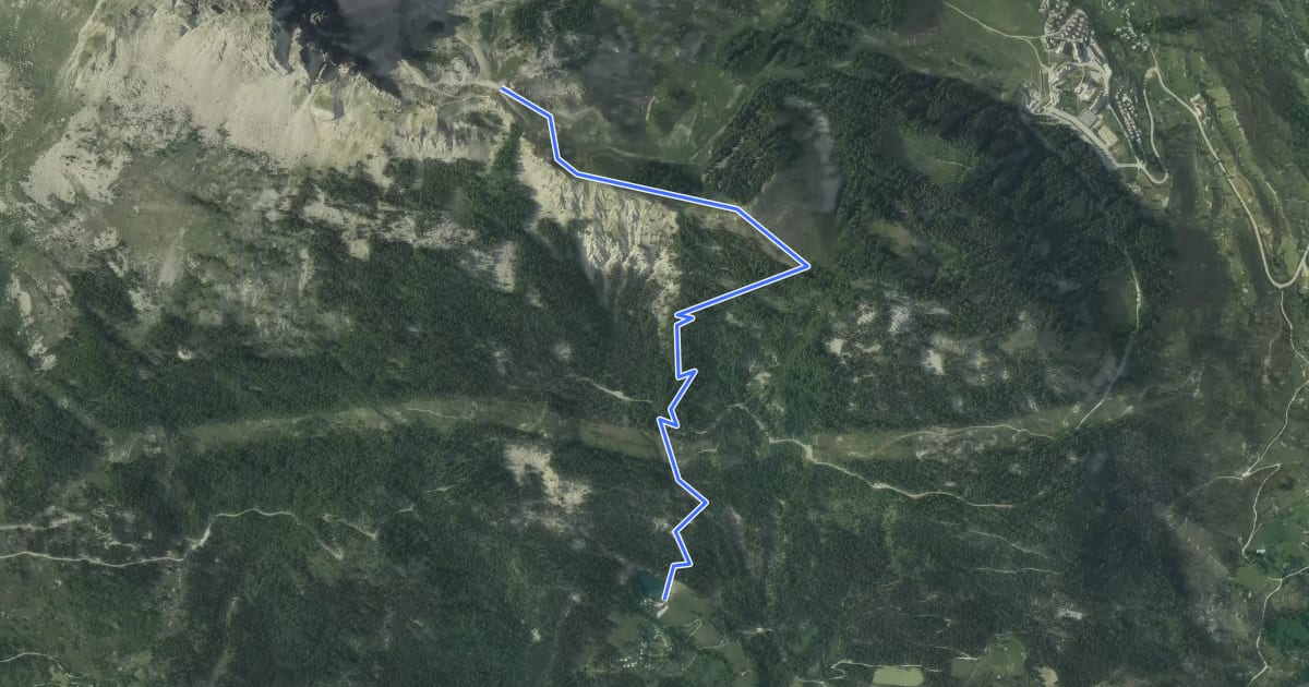 Маршрут Enduro de Joubelle на спутниковом снимке