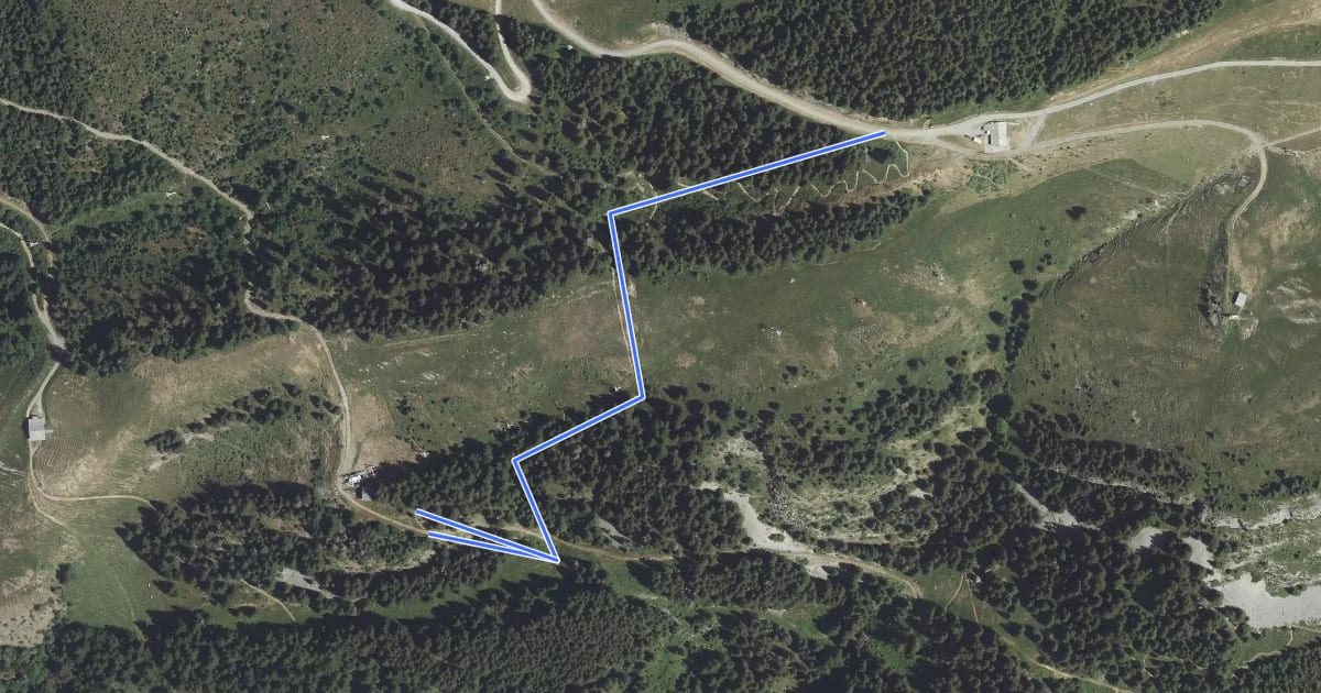 Маршрут Enduro des Juments на спутниковом снимке