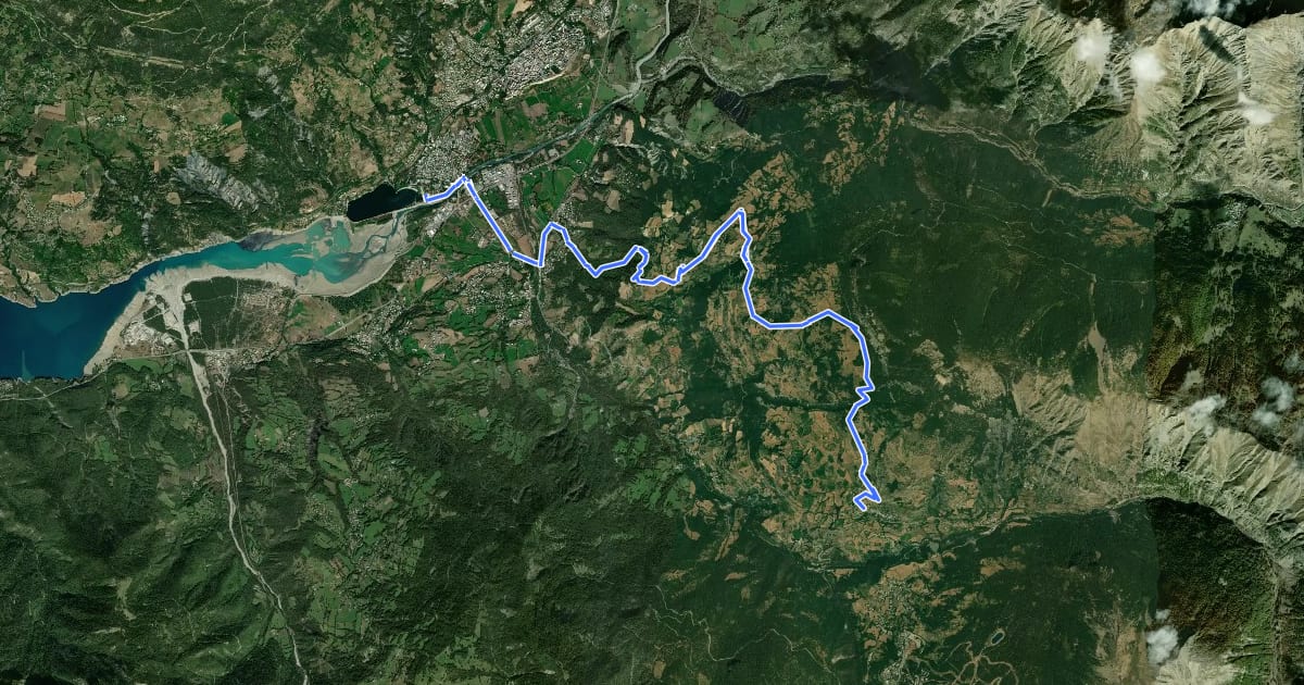 Маршрут Enduro des Orres par Chef Lieu на спутниковом снимке